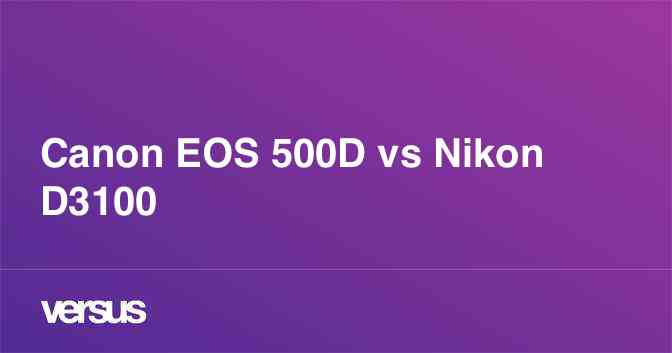 Vergleich Nikon D3000 vs. Canon EOS 1000D